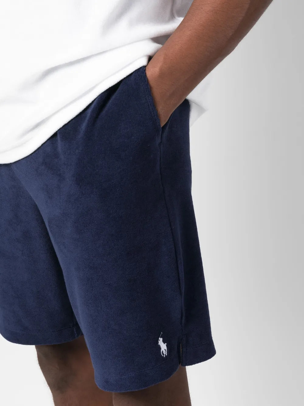 Shorts Terry com cordão na cintura