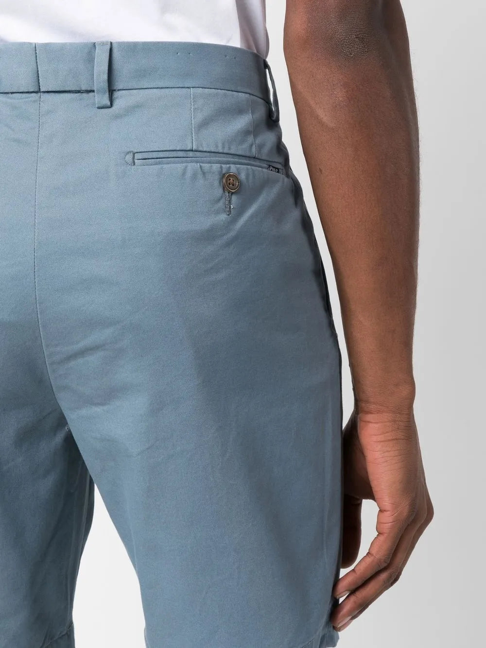 shorts chino de algodão elástico