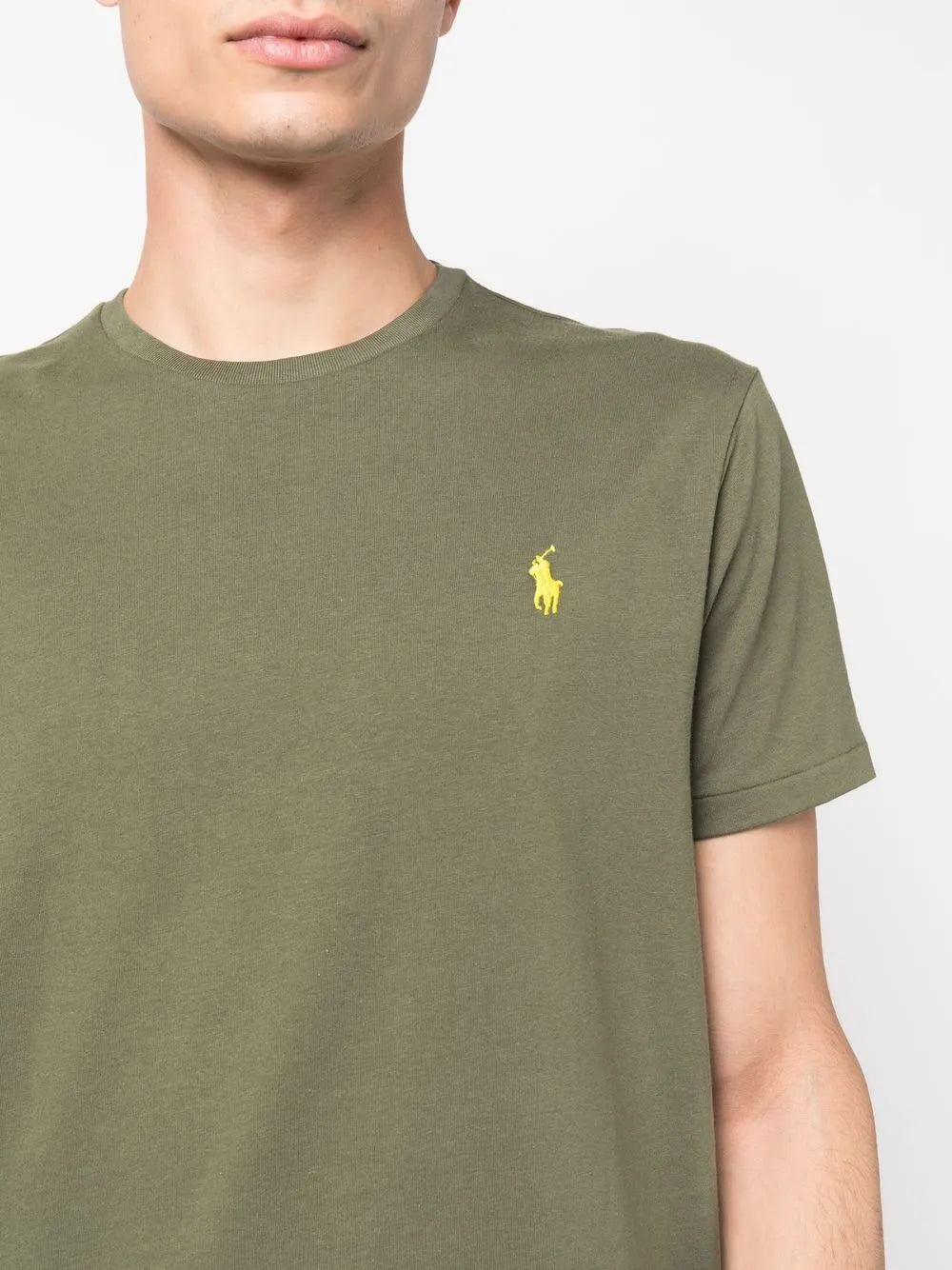 Camiseta Polo-Pony com gola redonda