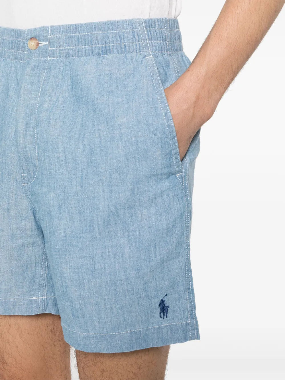 Shorts de algodão com motivo Polo Pony
