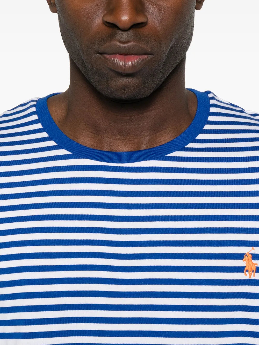 camiseta listrada de algodão