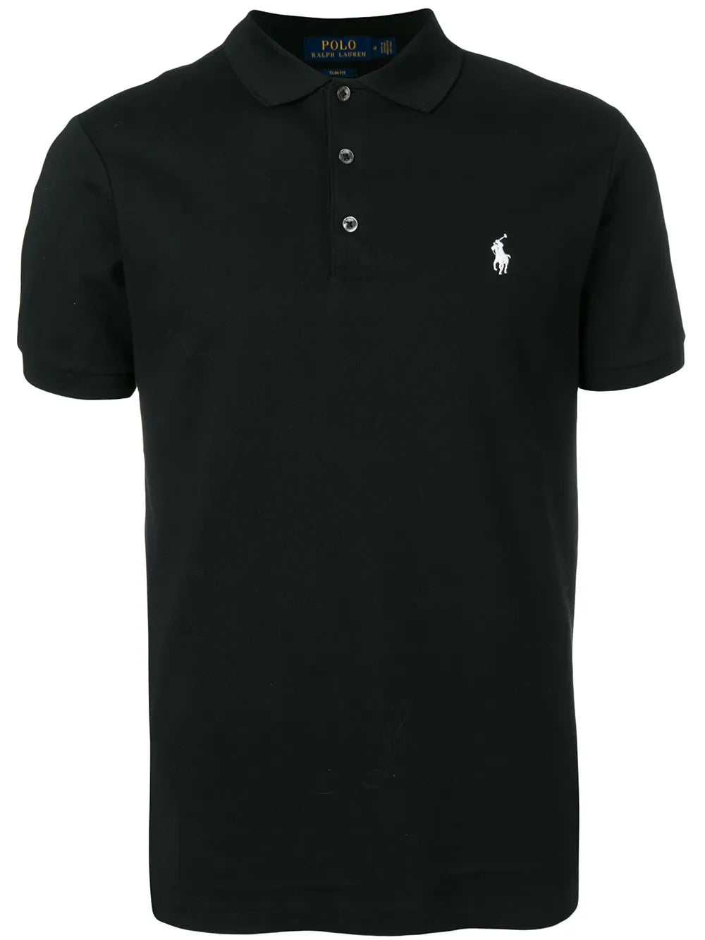 camisa polo com logotipo contrastante