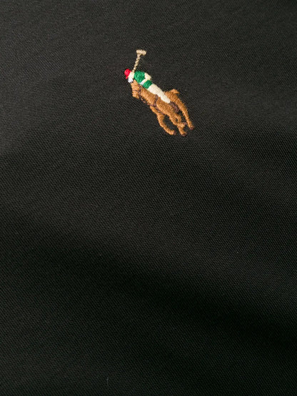 camiseta de manga comprida bordada com logotipo