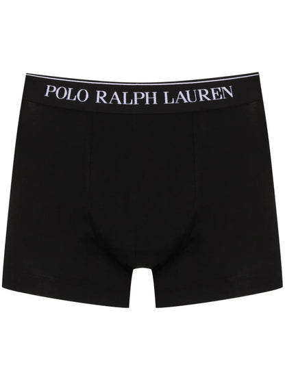 boxers com estampa de logotipo em três unidades