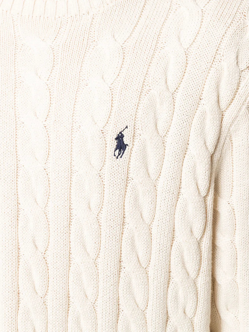 suéter de algodão tricotado com trança