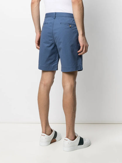 shorts chino de corte reto