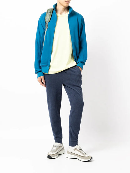 calças esportivas de algodão com malha dupla