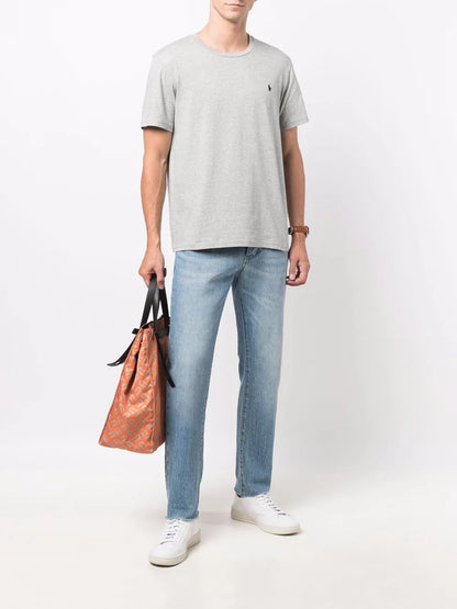 Camiseta de algodão bordada Polo Pony