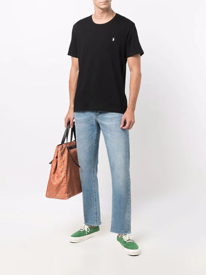 Camiseta de algodão bordada Polo Pony