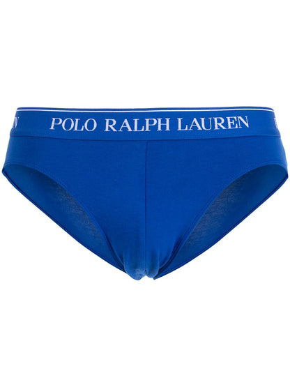 pacote com três cuecas com cós com logotipo