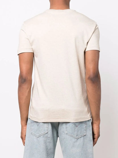 Camiseta bordada com o logotipo do Polo Pony