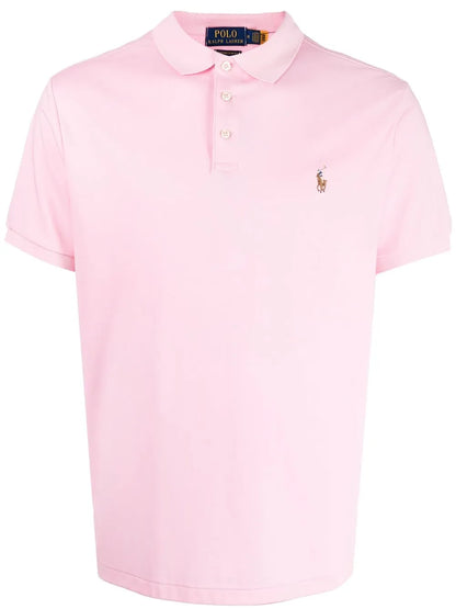 camisa polo com logotipo bordado