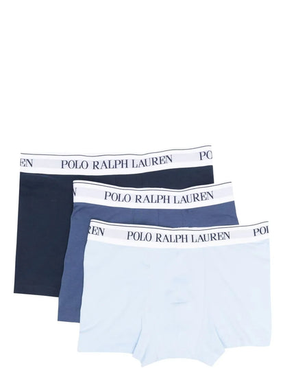 conjunto de 3 boxers com cós com logotipo