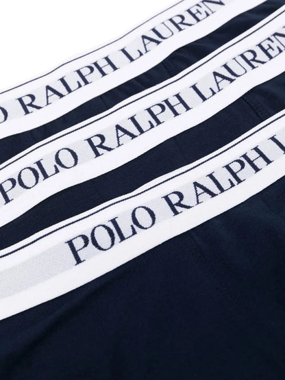 conjunto de 3 boxers com cós com logotipo