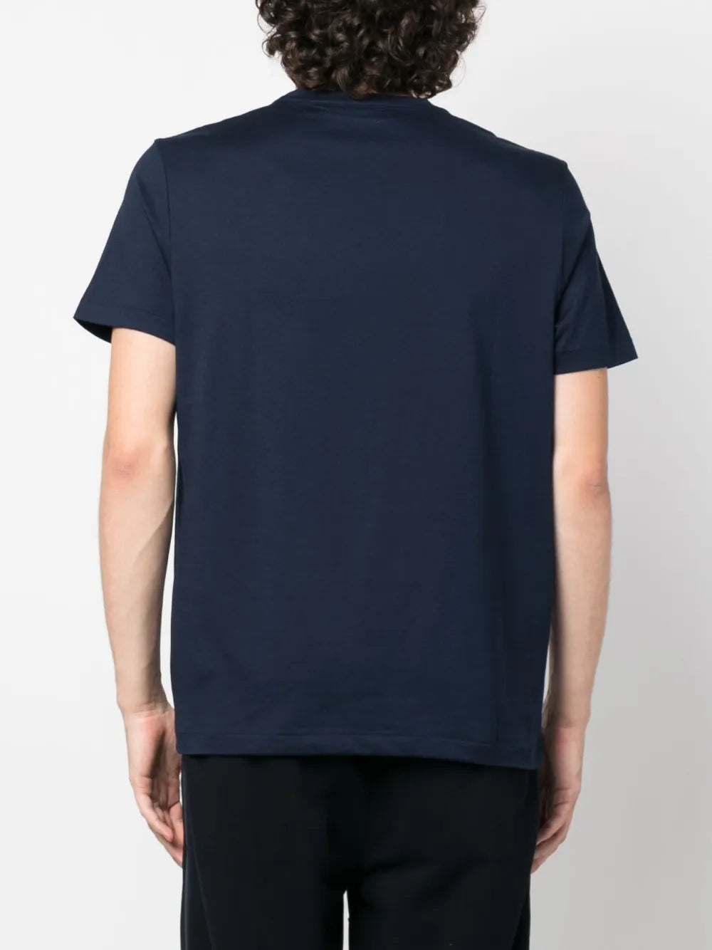 camiseta de algodão com estampa de logotipo