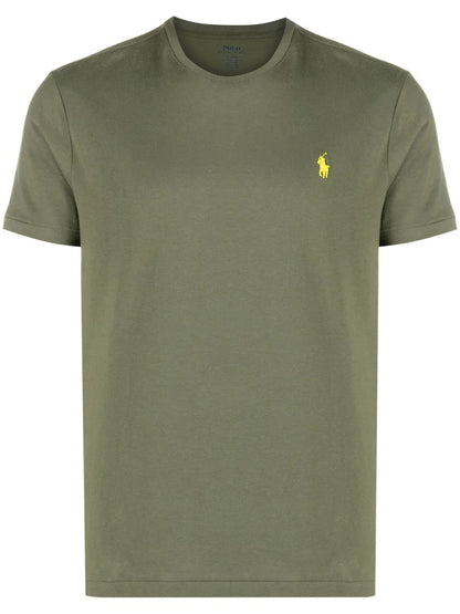 Camiseta Polo-Pony com gola redonda