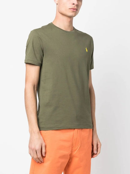 Camiseta Polo-Pony com gola redonda