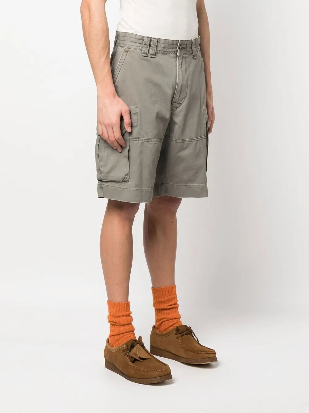 shorts cargo de algodão
