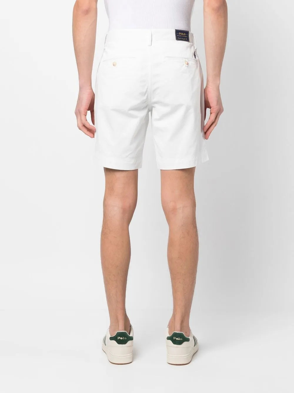 shorts chino com patch de logotipo
