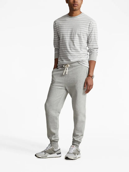 camiseta de algodão com estampa listrada