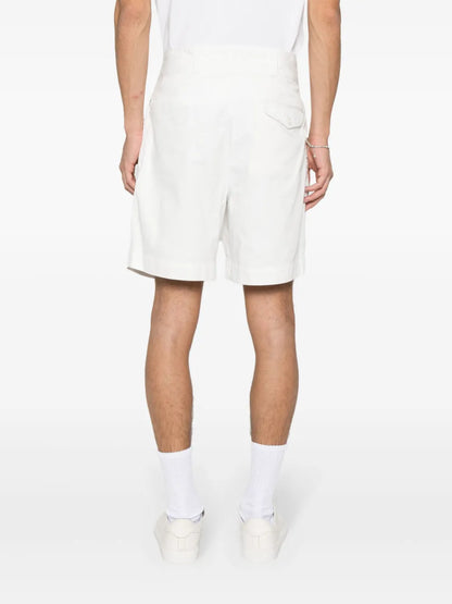 shorts de algodão com cinto