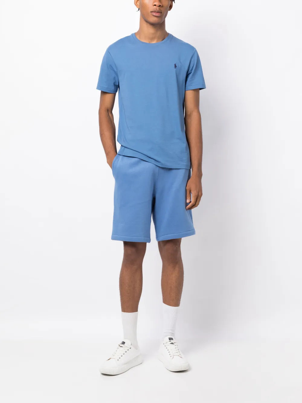 Shorts de corrida de algodão Polo Pony