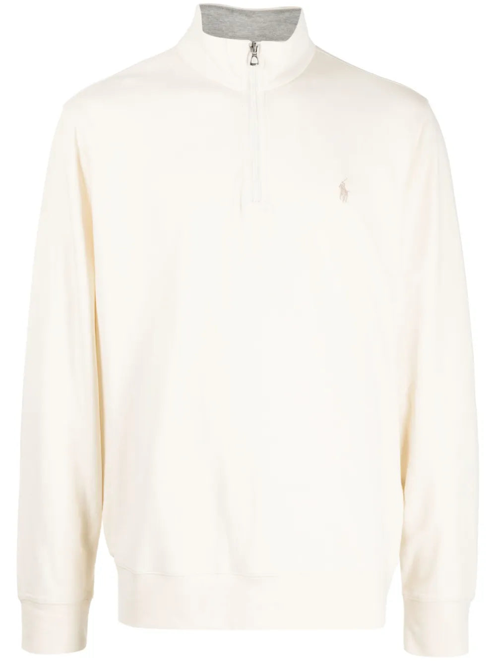 Blusa Polo com zíper e motivo Pony