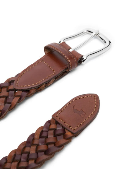 Cinto de couro trançado Polo Pony