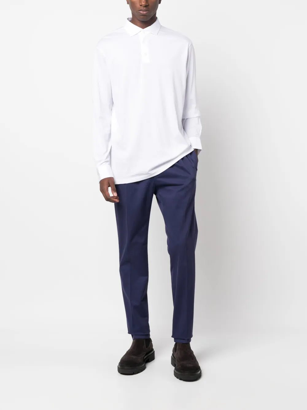 Camisa polo de manga comprida Polo Pony