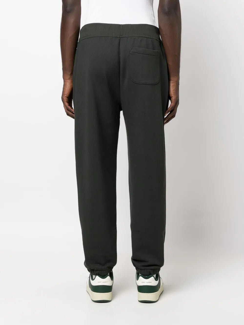 calças esportivas com estampa de logotipo