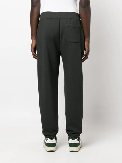 calças esportivas com estampa de logotipo