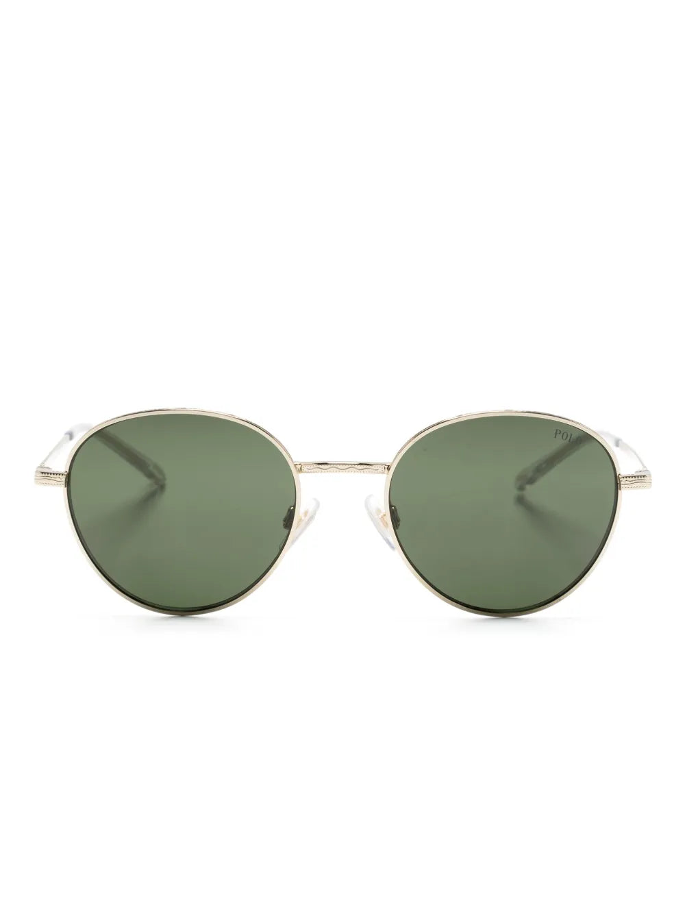 óculos de sol com armação redonda de metal