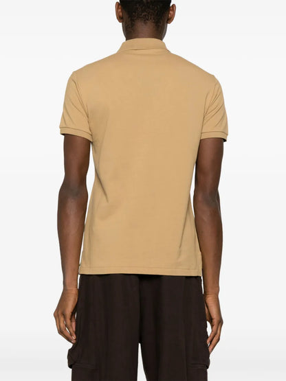 Camisa polo de algodão com bordado de pônei