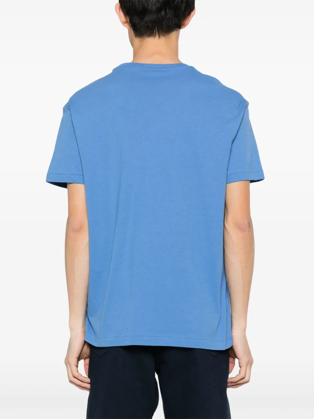 camiseta de algodão com estampa de logotipo