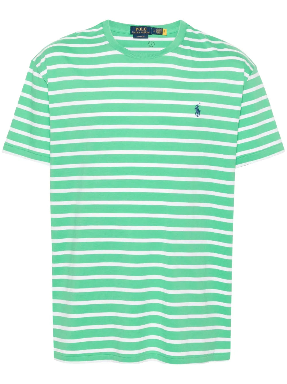 Camiseta listrada bordada Polo Pony