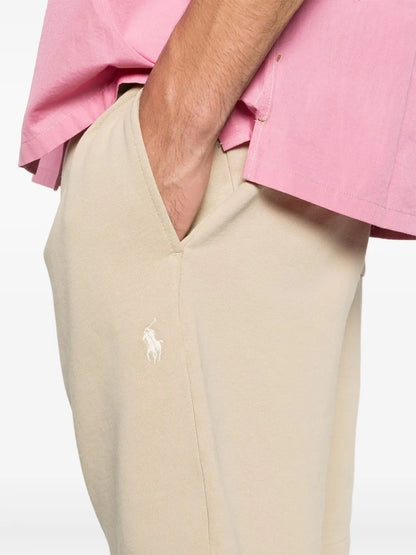 shorts de malha de algodão