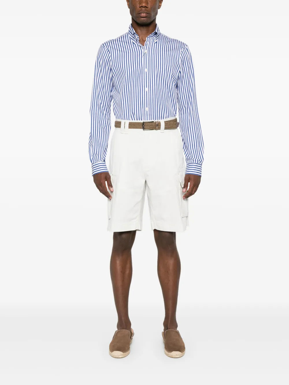 shorts cargo com patch de logotipo