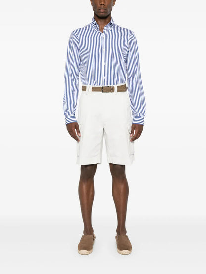 shorts cargo com patch de logotipo