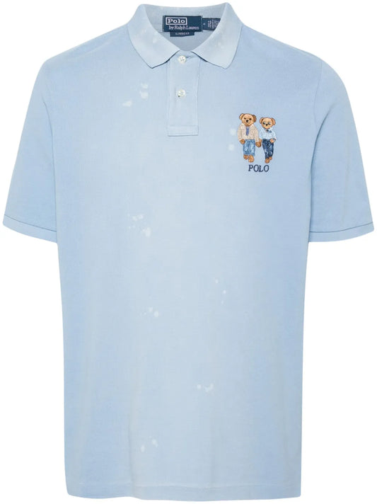 Camisa polo bordada com urso polo