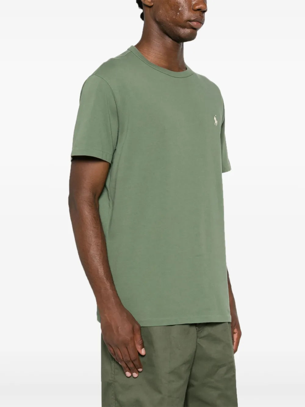 Camiseta de algodão bordada Polo Pony