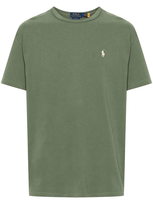 Camiseta de algodão bordada Polo Pony