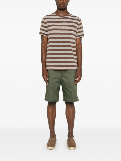 camiseta listrada de algodão