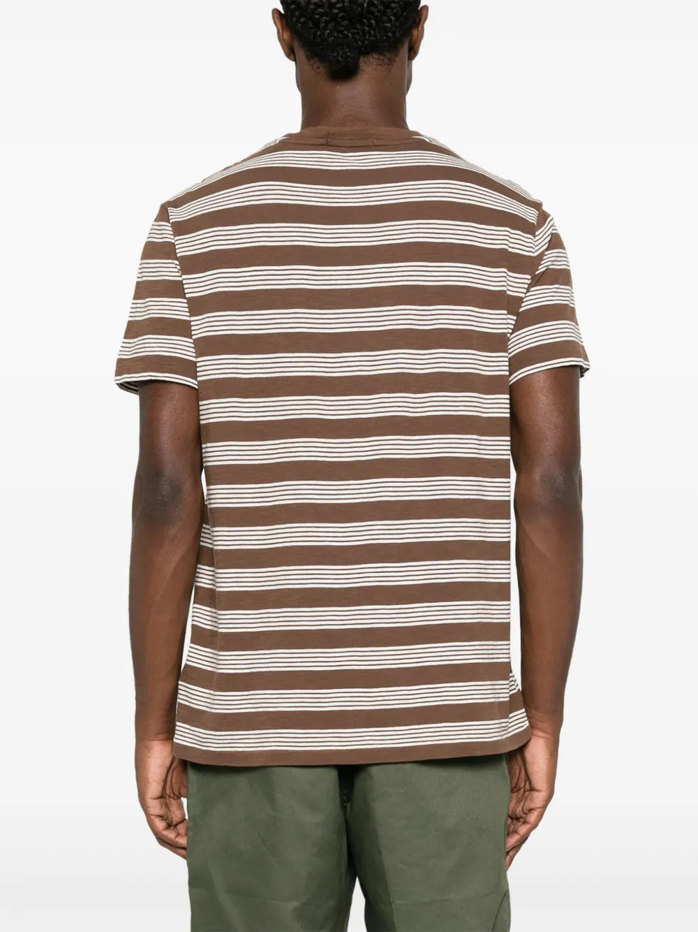 camiseta listrada de algodão