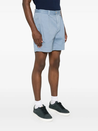 shorts chino de algodão de cintura média