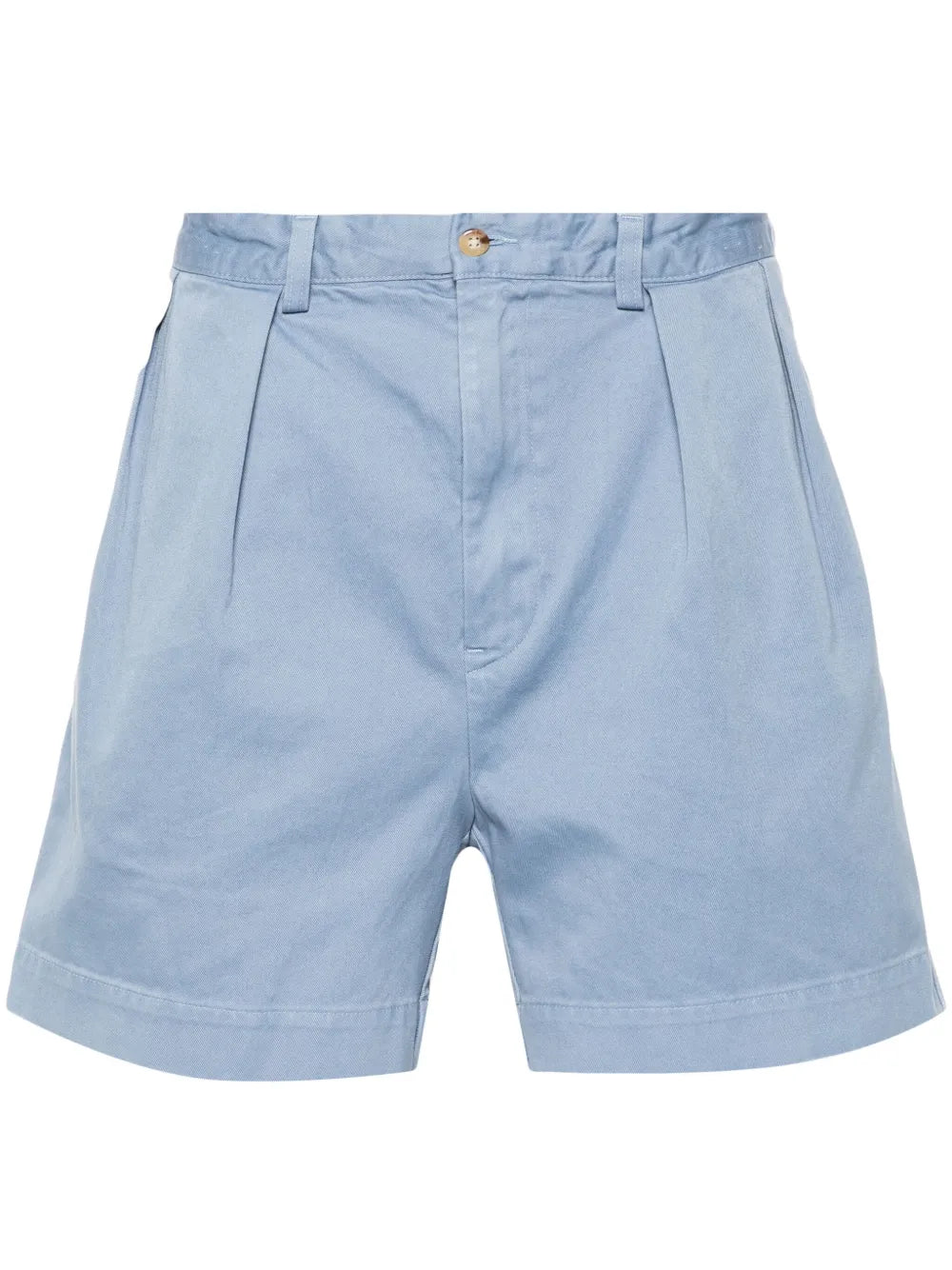 shorts chino de algodão de cintura média