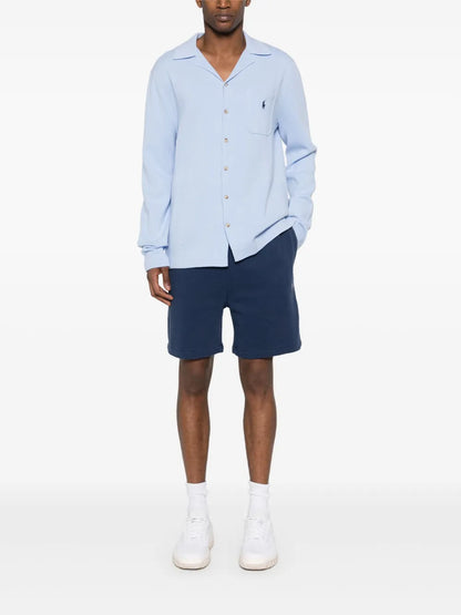 Shorts de corrida de algodão Polo Pony