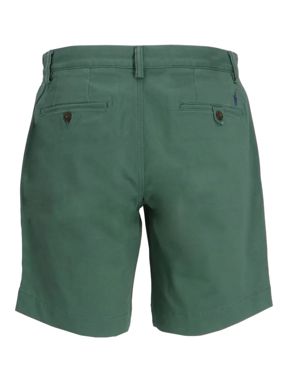 short chino reto de mistura de algodão