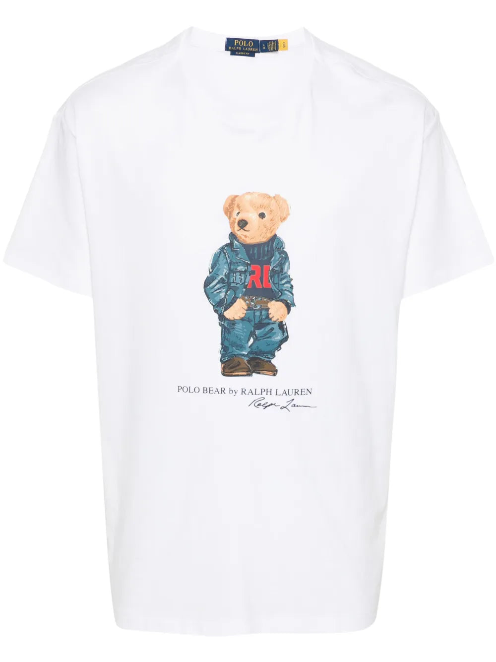 Camiseta Polo com estampa de urso