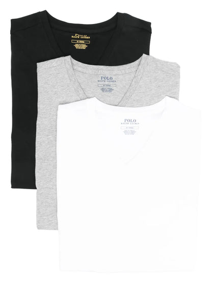 Camiseta com decote em V (pacote com três)