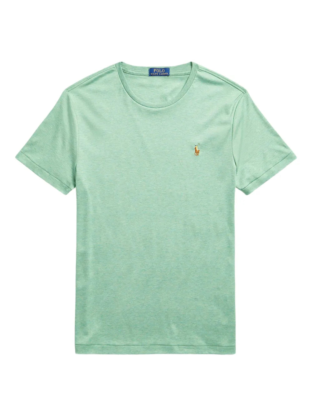 camiseta de algodão com gola redonda